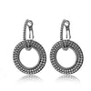 Cubic Zirconia Silver Stud Earrings for Women With 925 Sterling Sliver