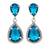 Cubic Zirconia Silver Stud Earrings for Women With 925 Sterling Sliver