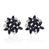 Cubic Zirconia Silver Stud Earrings for Women With 925 Sterling Sliver