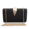 Metal Leaf Lock Evening Party  Women Clutch