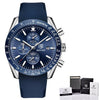 Silicone Strap Waterproof Sport Quartz Chronograph Military Watch