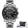 Silicone Strap Waterproof Sport Quartz Chronograph Military Watch