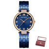 New Modern Fashion Blue Quartz Watch For Men & Women With Stainless Steel  High Quality Watchband