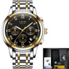 New Watches Men Luxury Brand LIGE Chronograph
