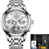 New Watches Men Luxury Brand LIGE Chronograph