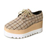 New Spring Lace Up Casual Shoes For Women With Flat Platform Shoes
