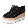 New Spring Lace Up Casual Shoes For Women With Flat Platform Shoes