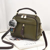 PU Leather Cross-body Shoulder Handbag With Fur Ball