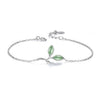 100% Real Sterling Silver Leaf Pattern Romantic Adjustable Ring For Women