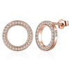 Circular Authentic Original Jewelry With 925 Sterling Silver Earrings For Women