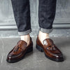 Men Flats Leather Oxfords Formal Shoes
