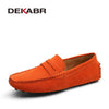 Genuine Leather Flats Loafers Moccasins Slip On Shoes