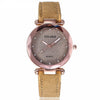 Starry Sky Wrist Watch Women Romantic Leather Rhinestone Designer Ladies Clock
