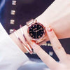 Magnetic Casual Fashion With Starry Sky Watch For Women