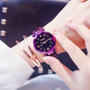 Magnetic Casual Fashion With Starry Sky Watch For Women