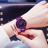 Magnetic Casual Fashion With Starry Sky Watch For Women