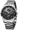 Male Sport Quartz Stainless Steel Waterproof Watch