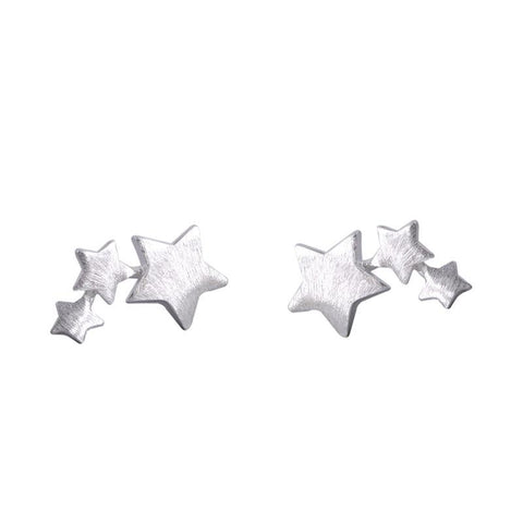Elegant Wedding Jewelry With 925 Sterling Silver Star Stud Earrings For Women