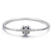 Genuine Bracelet 925 Sterling Silver Jewelry With Snake Chain Bangle & Bracelet For Women