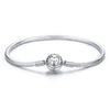 Genuine Bracelet 925 Sterling Silver Jewelry With Snake Chain Bangle & Bracelet For Women
