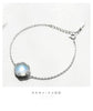 Female Simple Elegant 925 Silver Gradient Crystal Magical Bracelet For Women