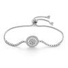 Sun Flower Transmit love With 925 Silver Colour Bracelet For Woman