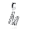 Original Crystal Alphabet A-Z Letter Pendant With 925 Sterling Silver For Women