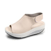 Women Casual  Platform Buckle Leisure PU  Leather Sandals