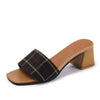 Female Casual Comfortable Thick Heels Footwear