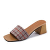 Female Casual Comfortable Thick Heels Footwear