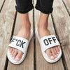 Men’s Casual Breathable Beach Slippers Wedge Black White Flip Flops