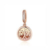 Spacer Clip Charms Rose Gold With 100% 925 Sterling Silver Pendant For Women