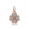 Spacer Clip Charms Rose Gold With 100% 925 Sterling Silver Pendant For Women