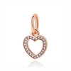 Spacer Clip Charms Rose Gold With 100% 925 Sterling Silver Pendant For Women