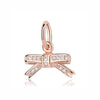 Spacer Clip Charms Rose Gold With 100% 925 Sterling Silver Pendant For Women