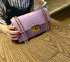 PU Leather Crocodile Pattern Designer Flap Clutch Bag for Women