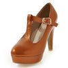 New Arrived High Heel & Round Toe T Strap Platform Sexy Pumps Women Shoes