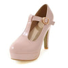 New Arrived High Heel & Round Toe T Strap Platform Sexy Pumps Women Shoes