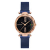 Magnet Starry sky Wrist Watch For Women With Rose Gold Color