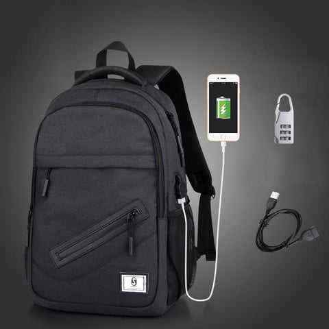 USB Charge Men Women Laptop & School Backpack
