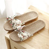 Women Summer Floral Beach Slippers Flip Flops