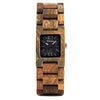Small Wooden Design Wrist Watch For Women