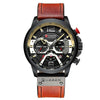 Men Analog Leather Sports Watches