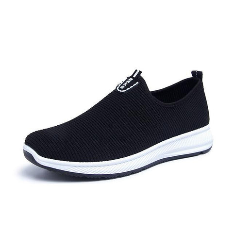 Tennis Slip-On Lightweight Mesh Shoes For Men With Casual Breathable Comfortable Walking Sneakers