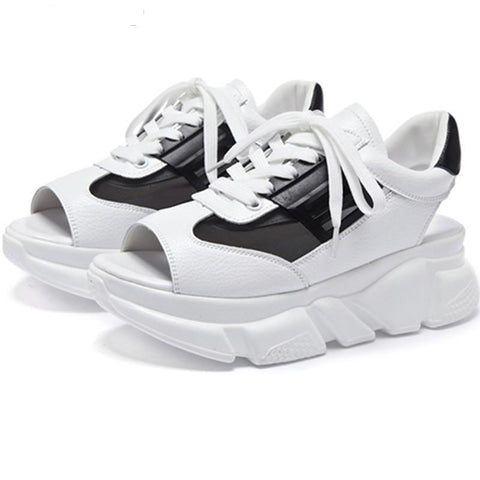 Woman Rome High Heel Ulzzang Leather Footwear