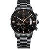 Led Digital Analog Quartz Watches Waterproof Stainless Steel Band