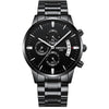 Led Digital Analog Quartz Watches Waterproof Stainless Steel Band