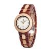 Japan Movement Timepieces Wooden Band Watch For Women