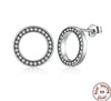 Circular Authentic Original Jewelry With 925 Sterling Silver Earrings For Women