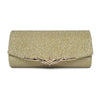 Luxury Party Glitter Clutch Bag With Hanging Metallic Chain For Women